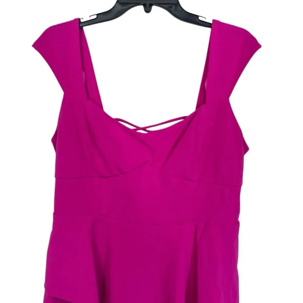 NWT City Studio | Girls‎ Pink Sheath Short V Neck Sleeveless Zipper Dress 17